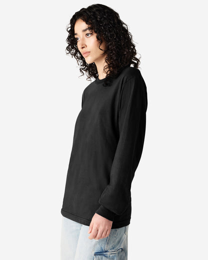 American Apparel Cotton Long Sleeve Fine Jersey T-shirt - Black