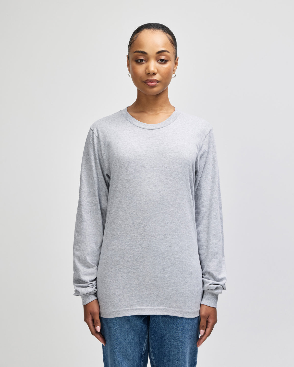 American Apparel Cotton Long Sleeve Fine Jersey T-shirt