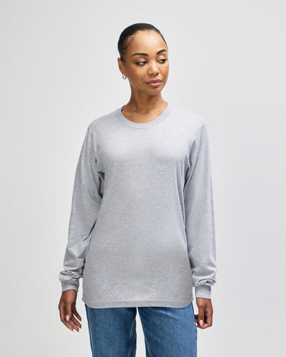 American Apparel Cotton Long Sleeve Fine Jersey T-shirt