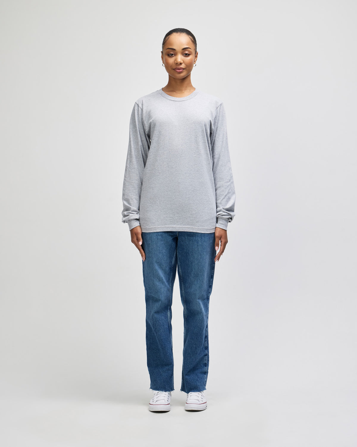 American Apparel Cotton Long Sleeve Fine Jersey T-shirt
