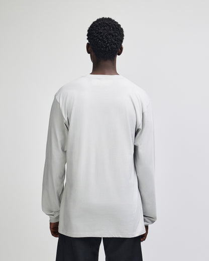 American Apparel Cotton Long Sleeve Fine Jersey T-shirt - New Silver