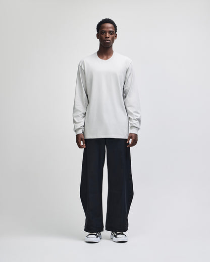 American Apparel Cotton Long Sleeve Fine Jersey T-shirt - New Silver