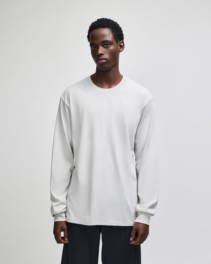 American Apparel Cotton Long Sleeve Fine Jersey T-shirt - New Silver