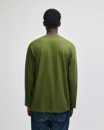 American Apparel Cotton Long Sleeve Fine Jersey T-shirt - Olive