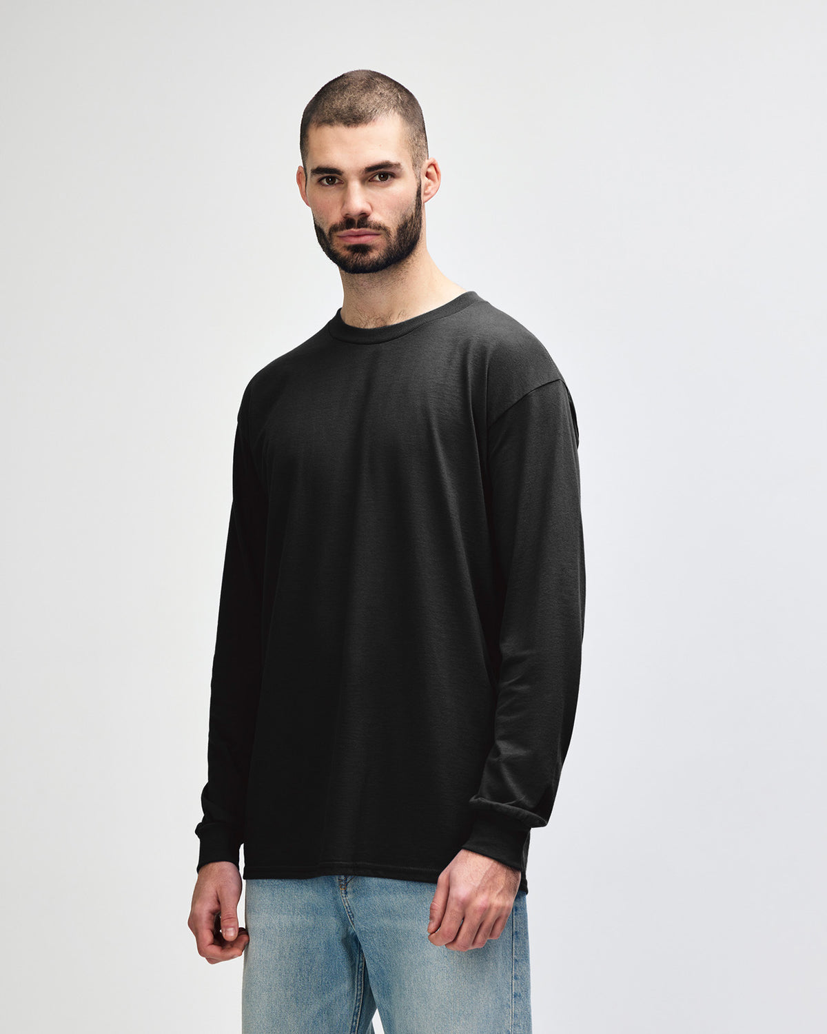 Gildan Ultra Cotton Adult Long Sleeve T-Shirt - Black
