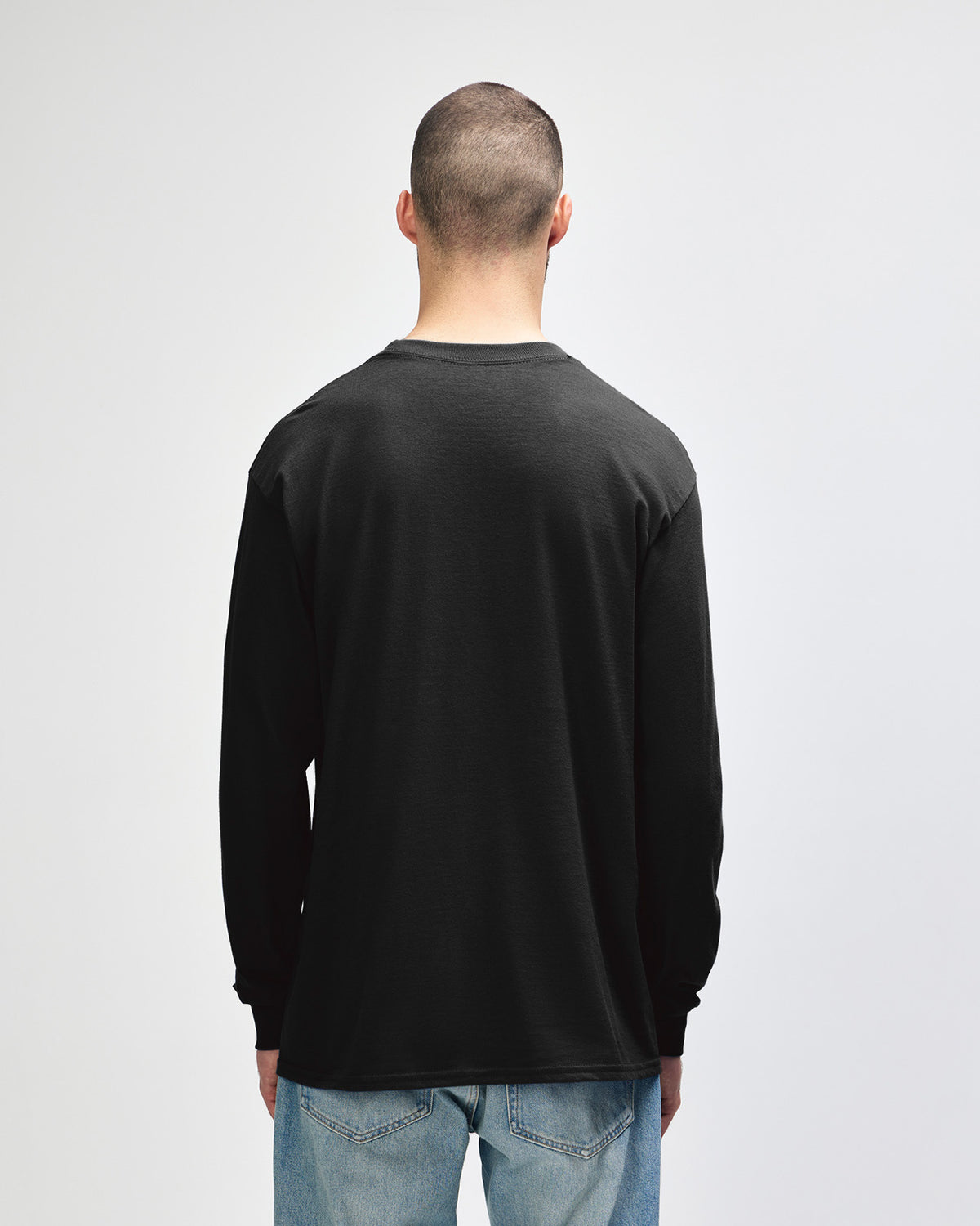 Gildan Ultra Cotton Adult Long Sleeve T-Shirt - Black