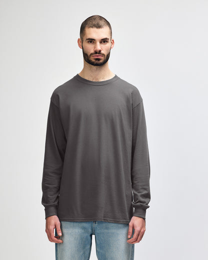 Gildan Ultra Cotton Adult Long Sleeve T-Shirt - Charcoal