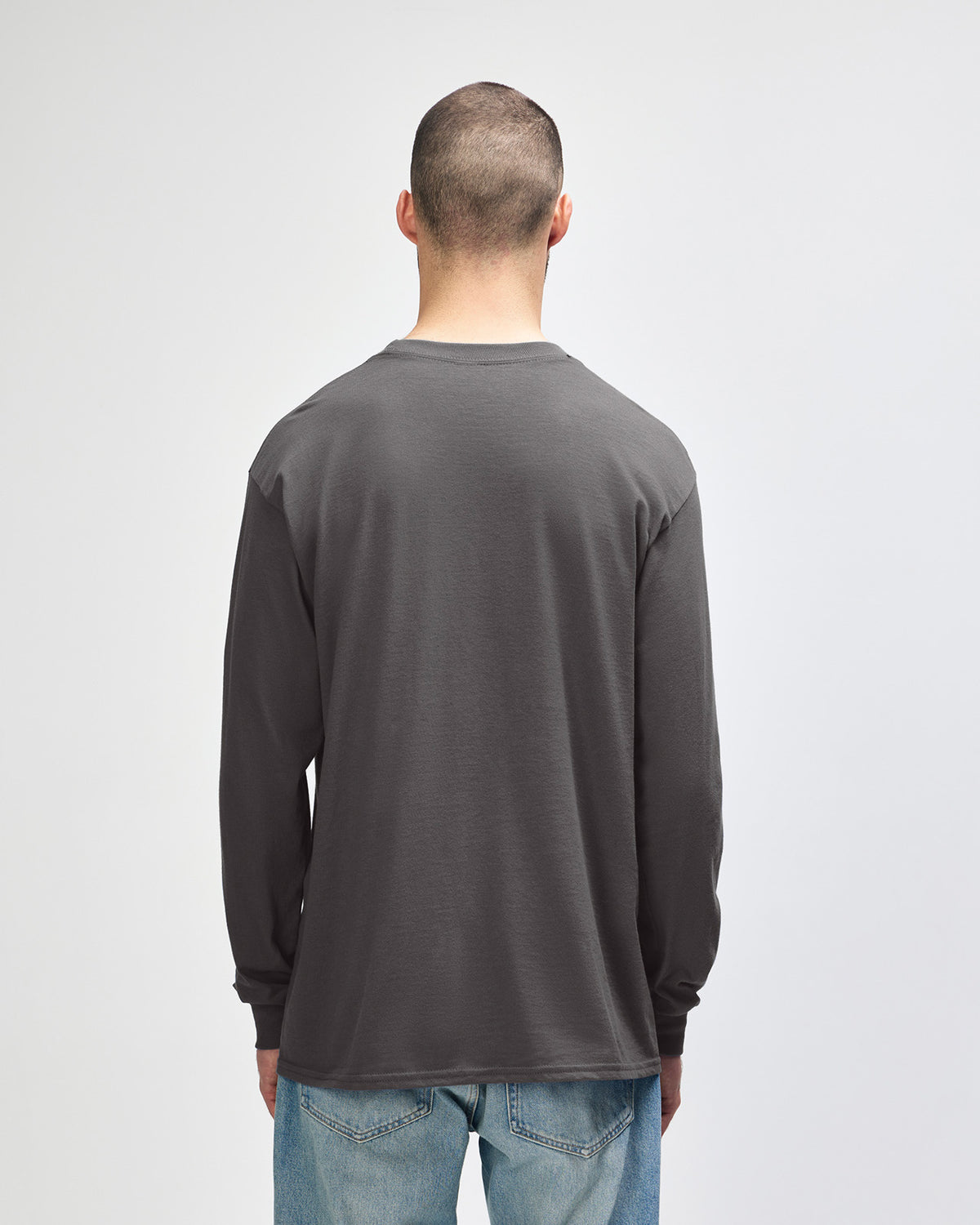 Gildan Ultra Cotton Adult Long Sleeve T-Shirt - Charcoal