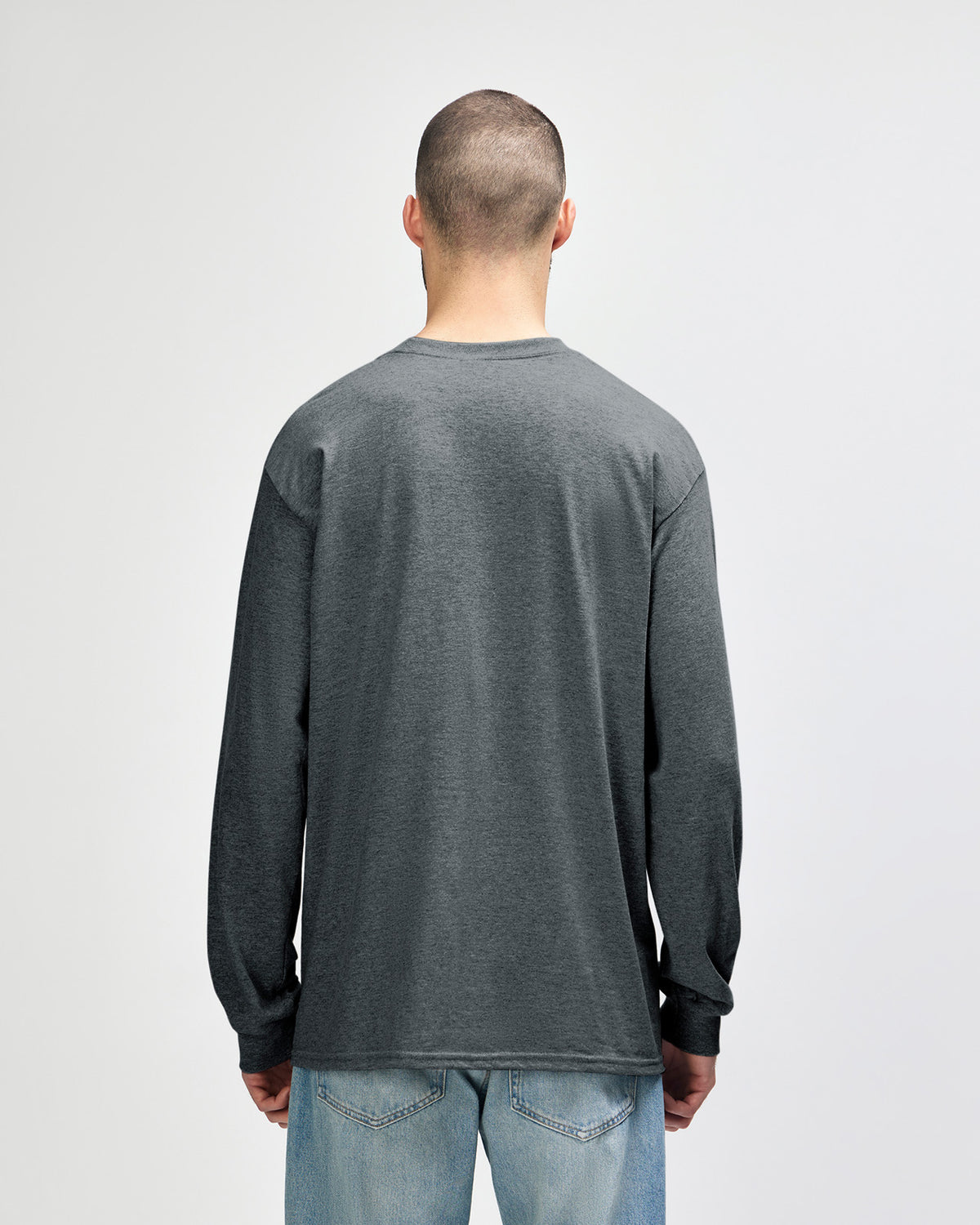 Gildan Ultra Cotton Adult Long Sleeve T-Shirt - Dark Heather