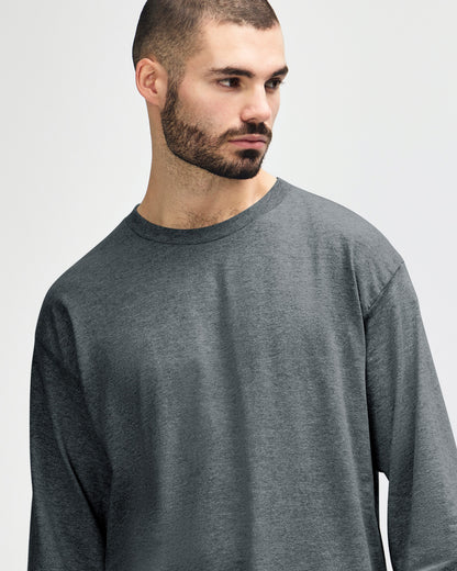 Gildan Ultra Cotton Adult Long Sleeve T-Shirt - Dark Heather