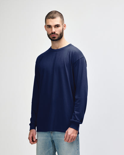 Gildan Ultra Cotton Adult Long Sleeve T-Shirt - Navy