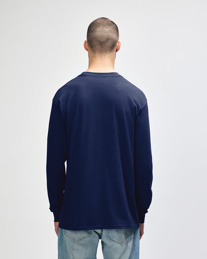 Gildan Ultra Cotton Adult Long Sleeve T-Shirt - Navy
