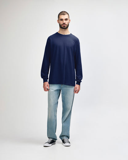 Gildan Ultra Cotton Adult Long Sleeve T-Shirt - Navy