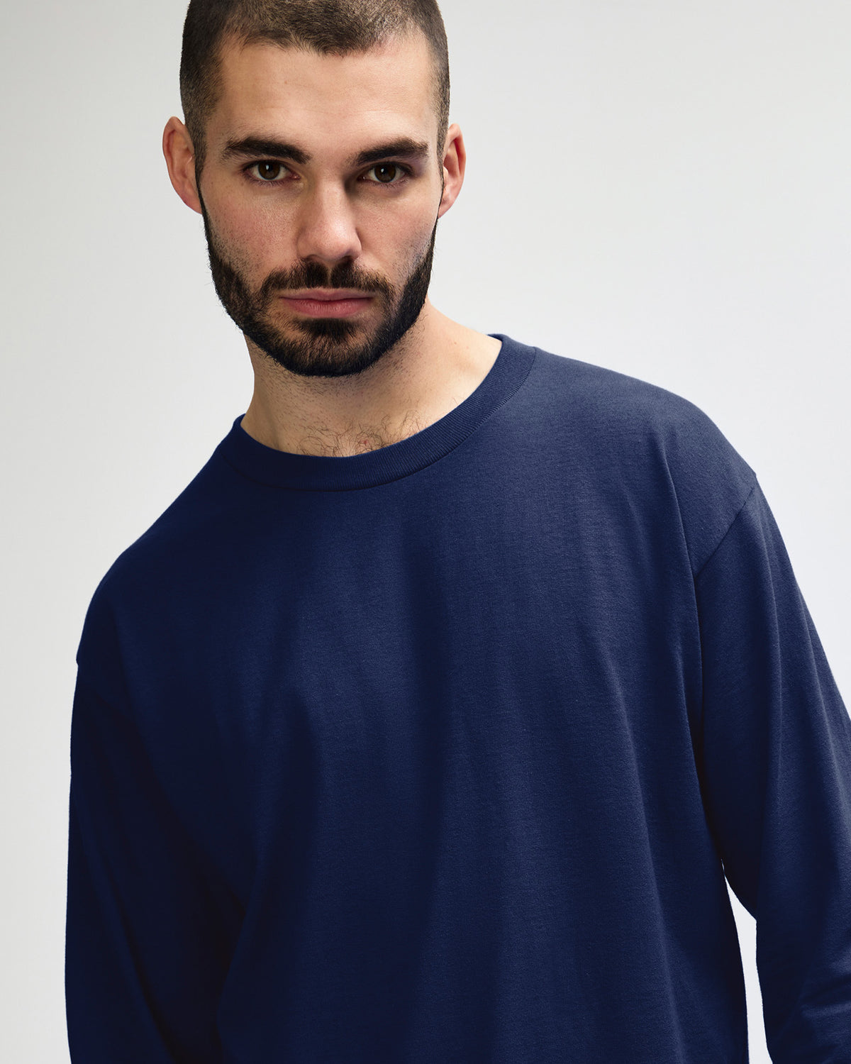 Gildan Ultra Cotton Adult Long Sleeve T-Shirt - Navy