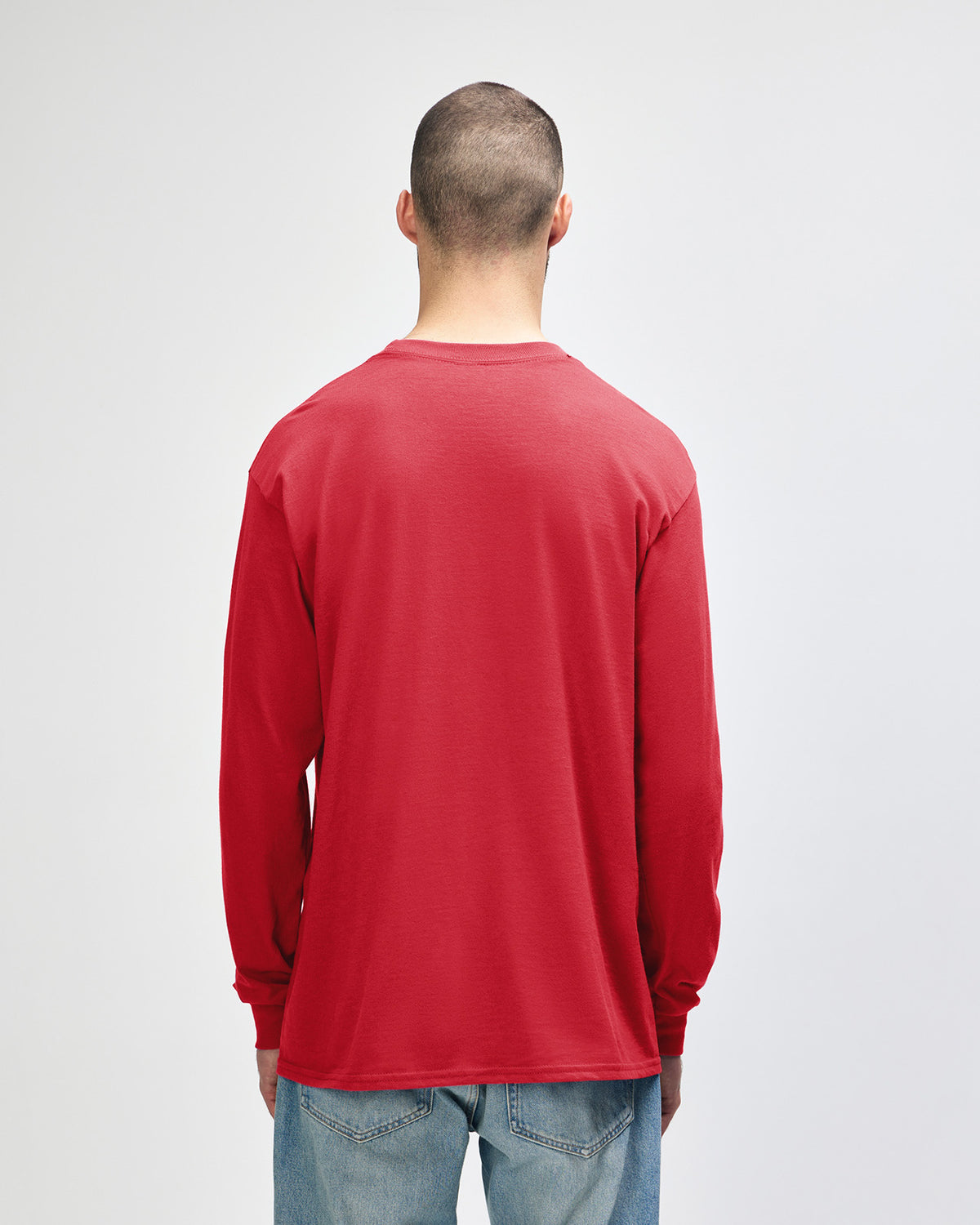 Gildan Ultra Cotton Adult Long Sleeve T-Shirt - Red