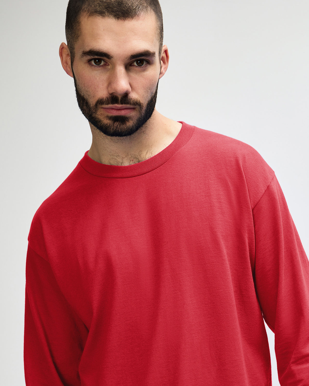 Gildan Ultra Cotton Adult Long Sleeve T-Shirt - Red
