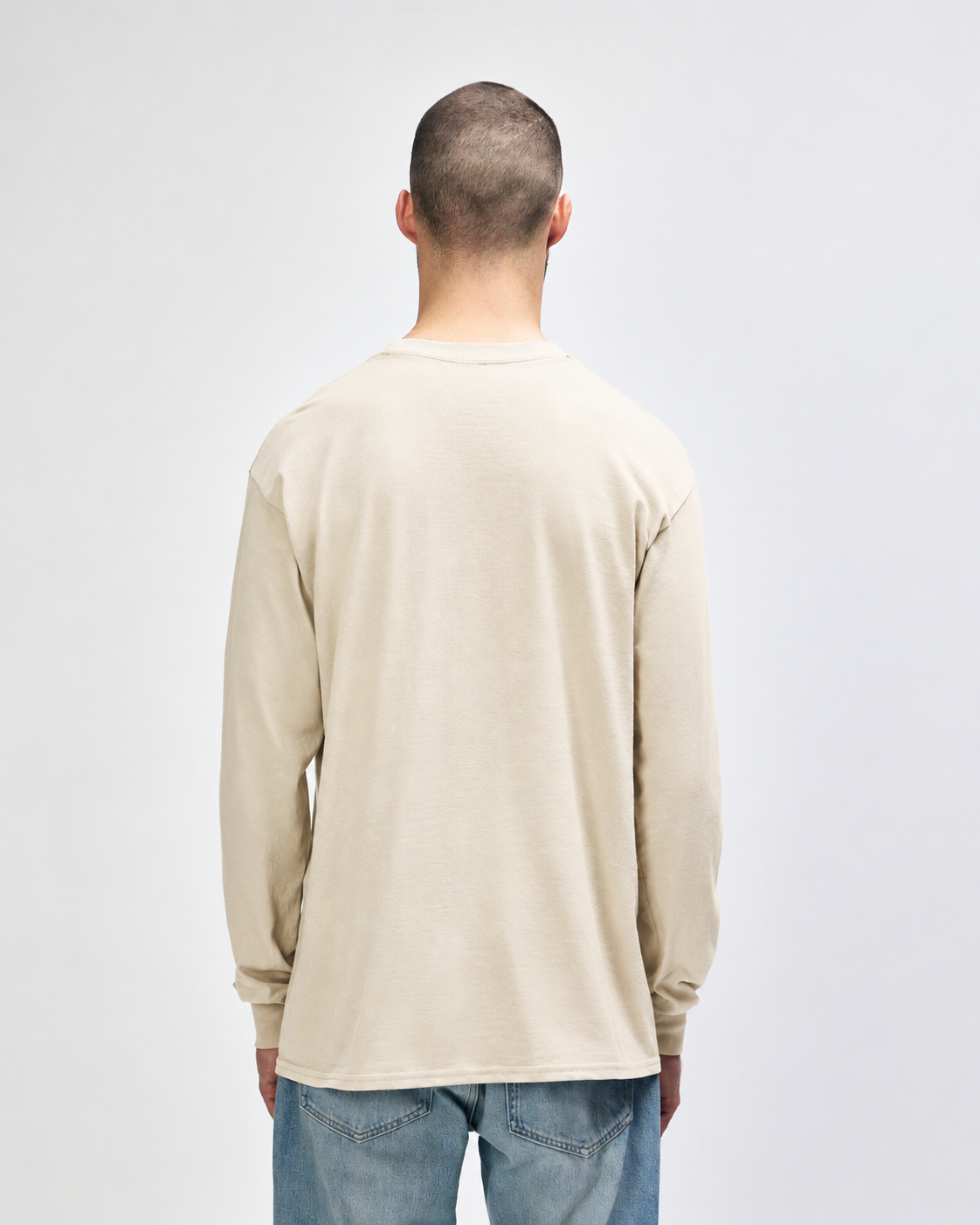 Gildan Ultra Cotton Adult Long Sleeve T-Shirt - Sand