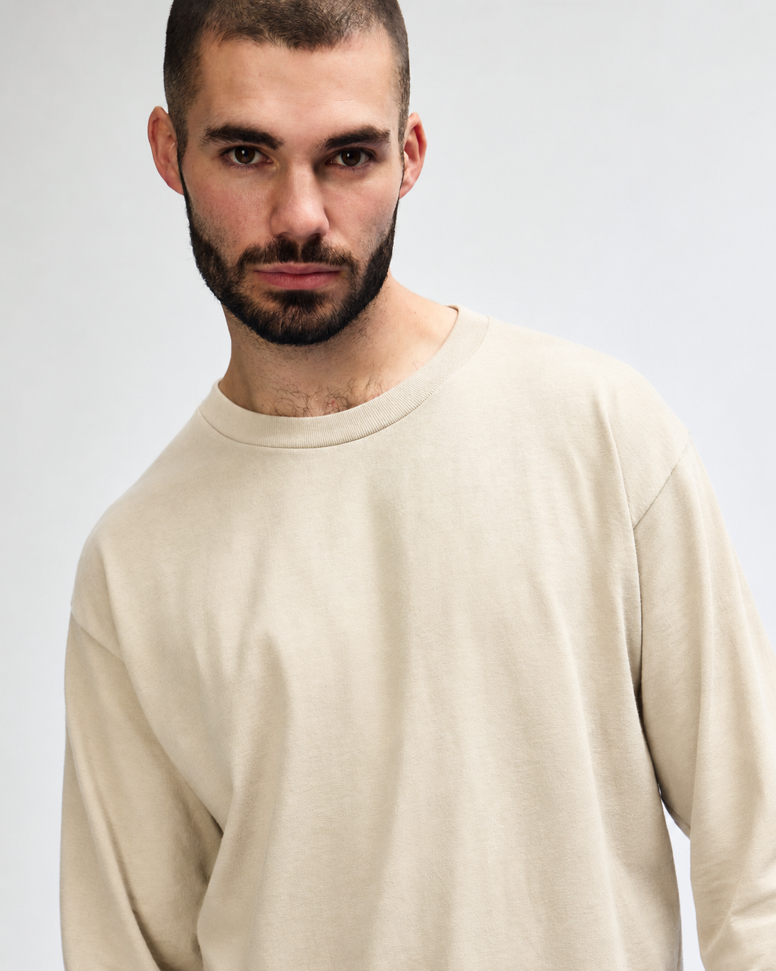 Gildan Ultra Cotton Adult Long Sleeve T-Shirt - Sand