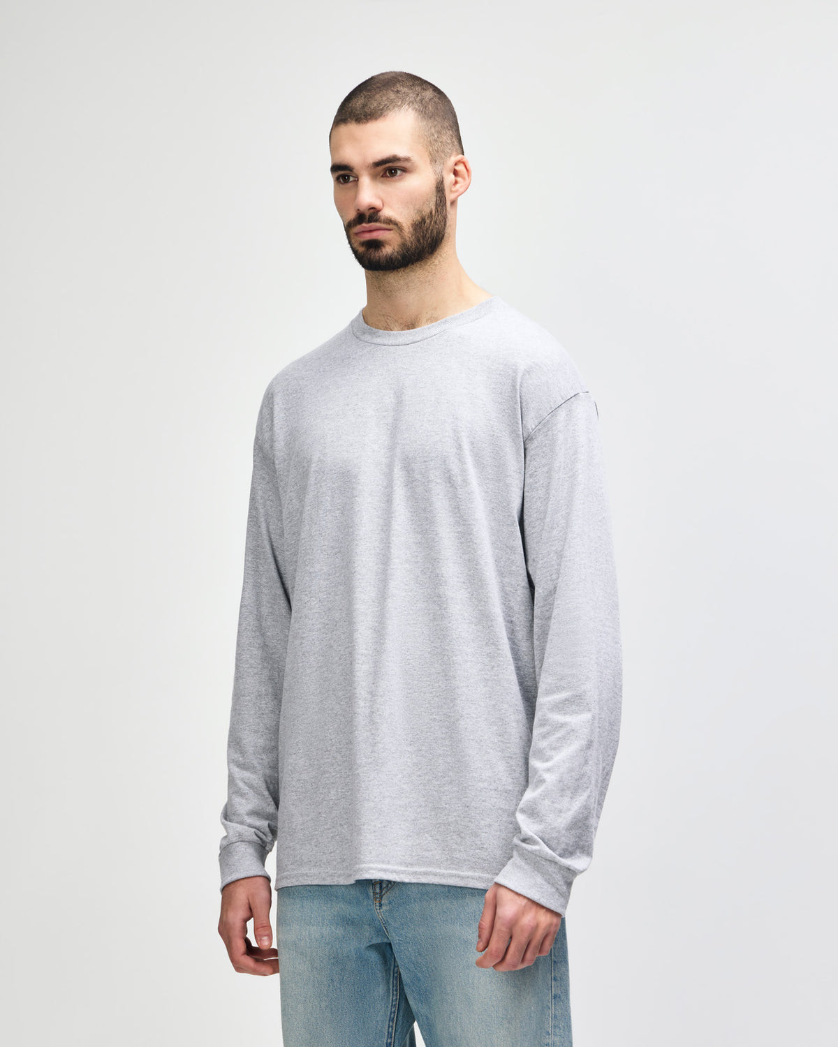 Gildan Ultra Cotton Adult Long Sleeve T-Shirt - Sport Grey