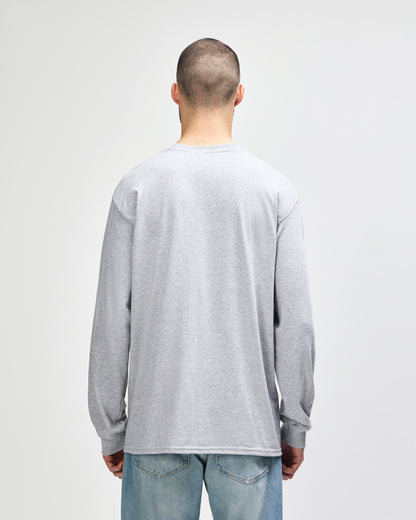 Gildan Ultra Cotton Adult Long Sleeve T-Shirt - Sport Grey