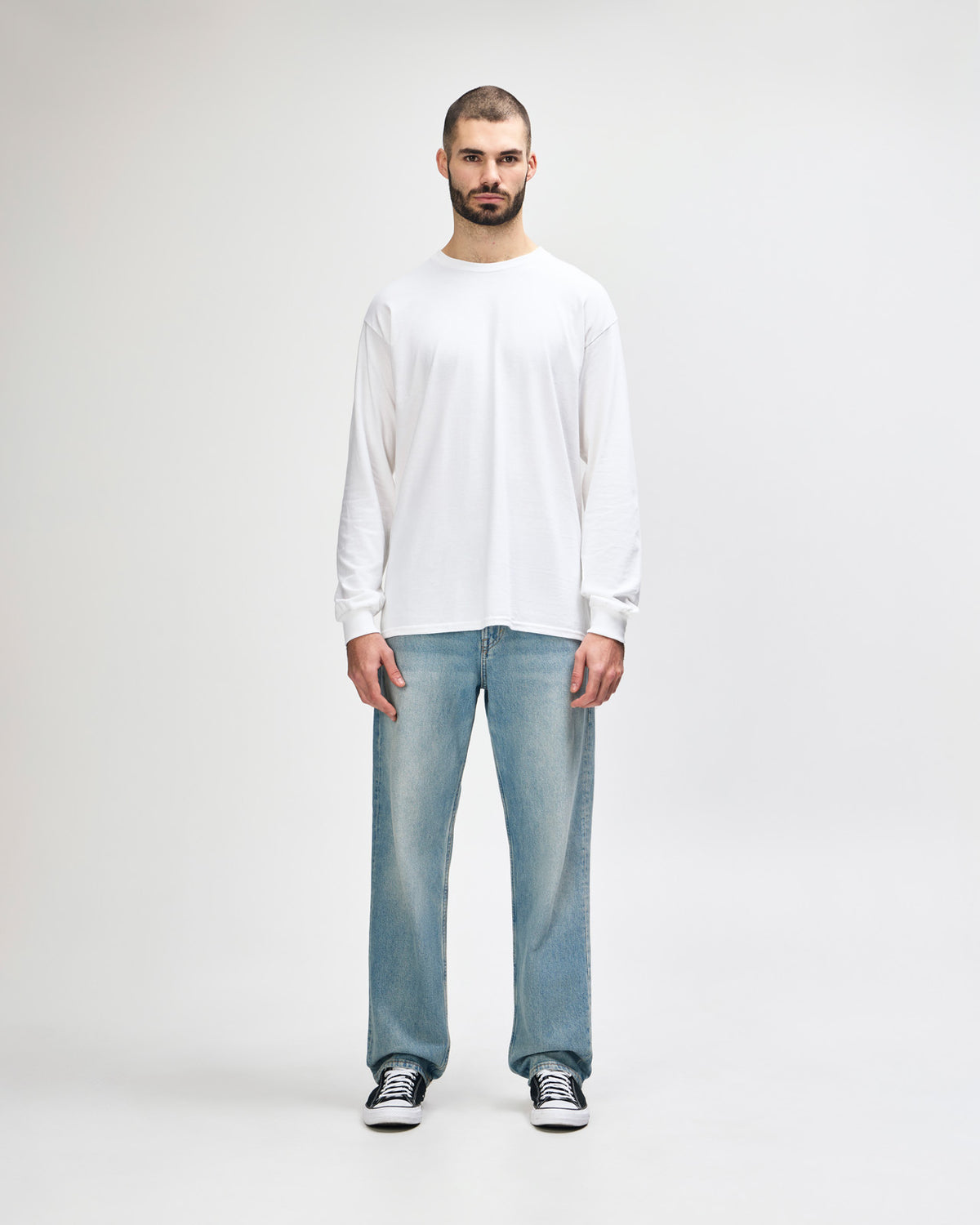 Gildan Ultra Cotton Adult Long Sleeve T-Shirt - White