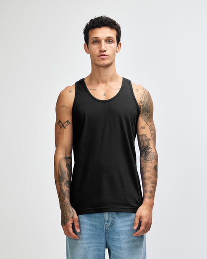 American Apparel Unisex Fine Jersey Tank - Black