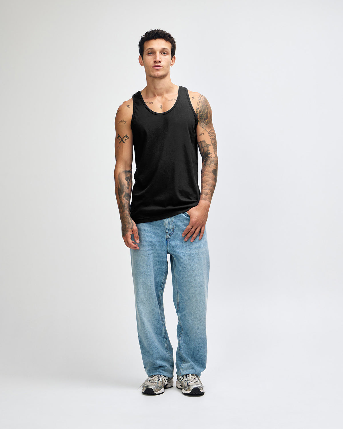 American Apparel Unisex Fine Jersey Tank - Black