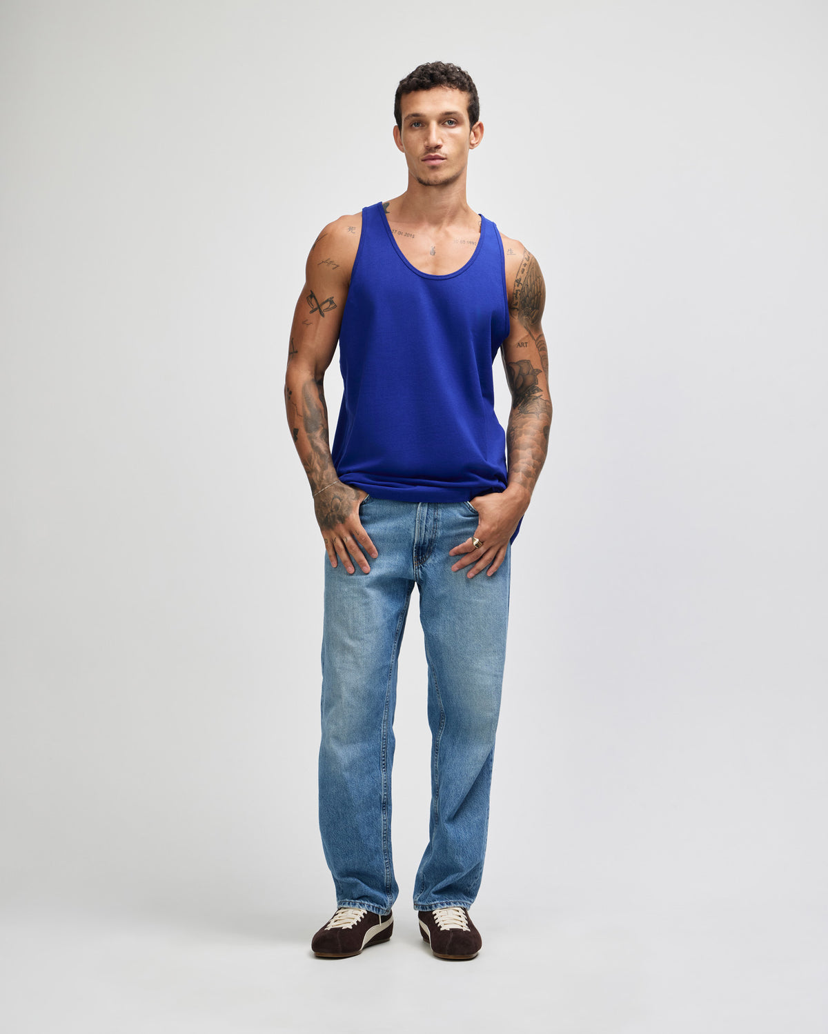 American Apparel Unisex Fine Jersey Tank - Lapis