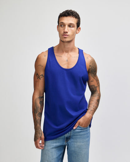 American Apparel Unisex Fine Jersey Tank - Lapis