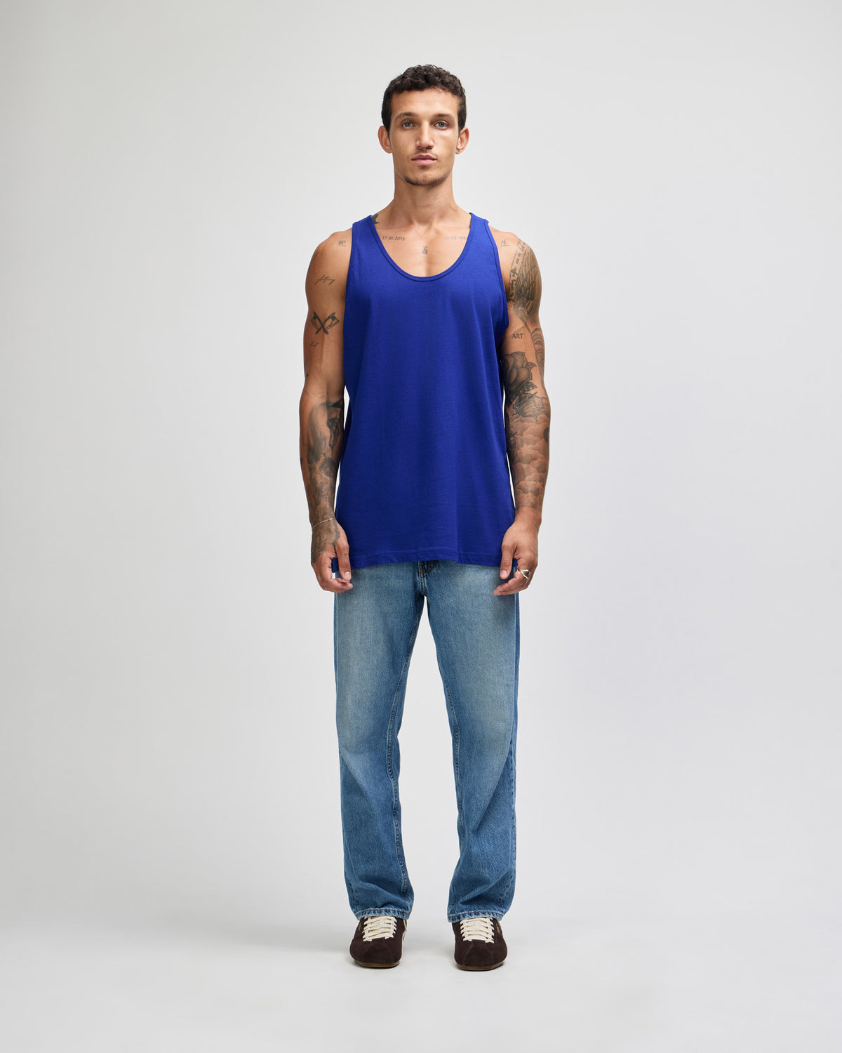 American Apparel Unisex Fine Jersey Tank - Lapis