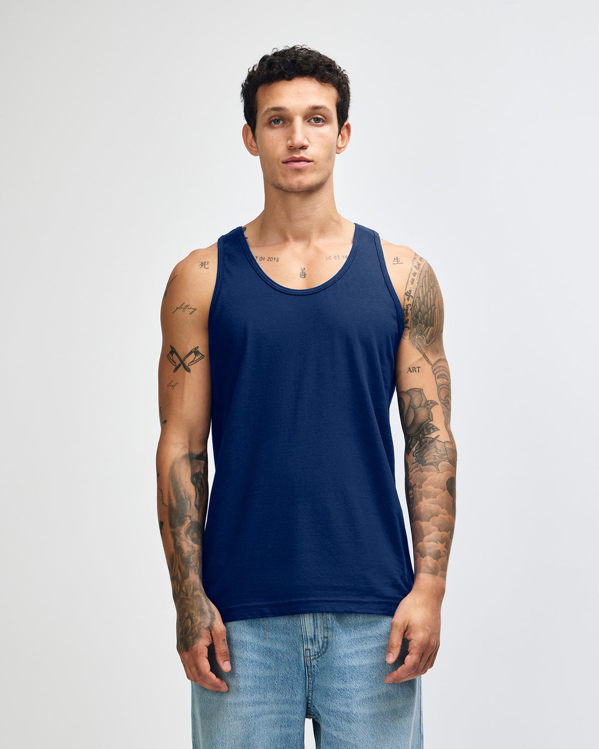 American Apparel Unisex Fine Jersey Tank - Navy