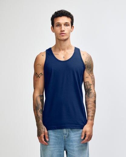 American Apparel Unisex Fine Jersey Tank - Navy