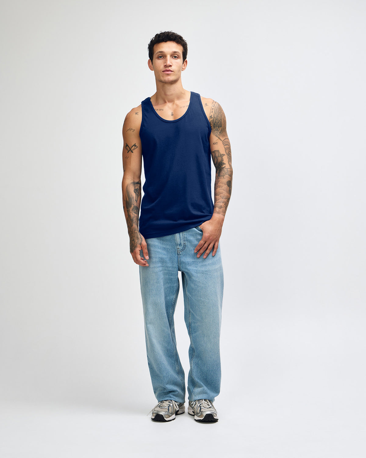 American Apparel Unisex Fine Jersey Tank - Navy