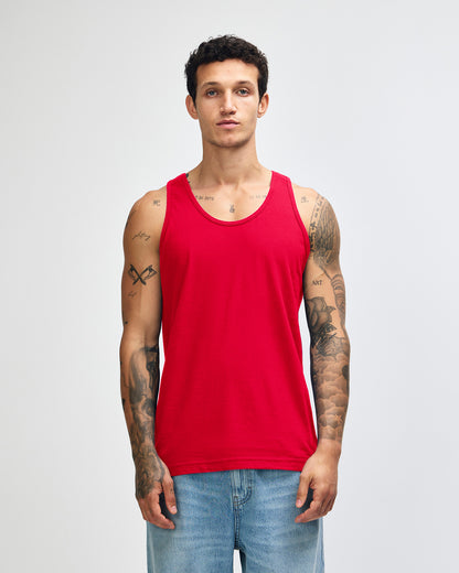 American Apparel Unisex Fine Jersey Tank - Red