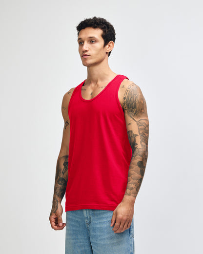 American Apparel Unisex Fine Jersey Tank - Red