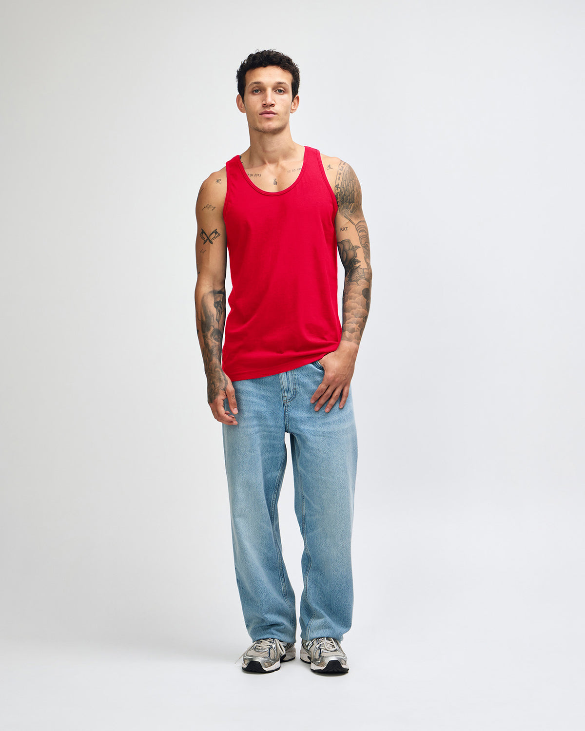American Apparel Unisex Fine Jersey Tank - Red