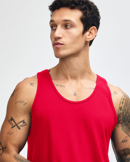 American Apparel Unisex Fine Jersey Tank - Red