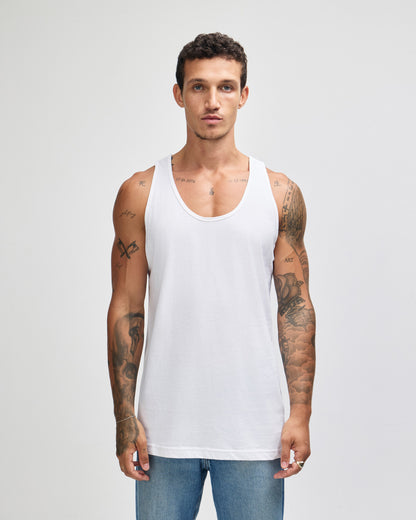American Apparel Unisex Fine Jersey Tank - White