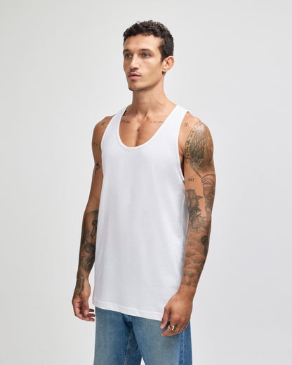 American Apparel Unisex Fine Jersey Tank - White