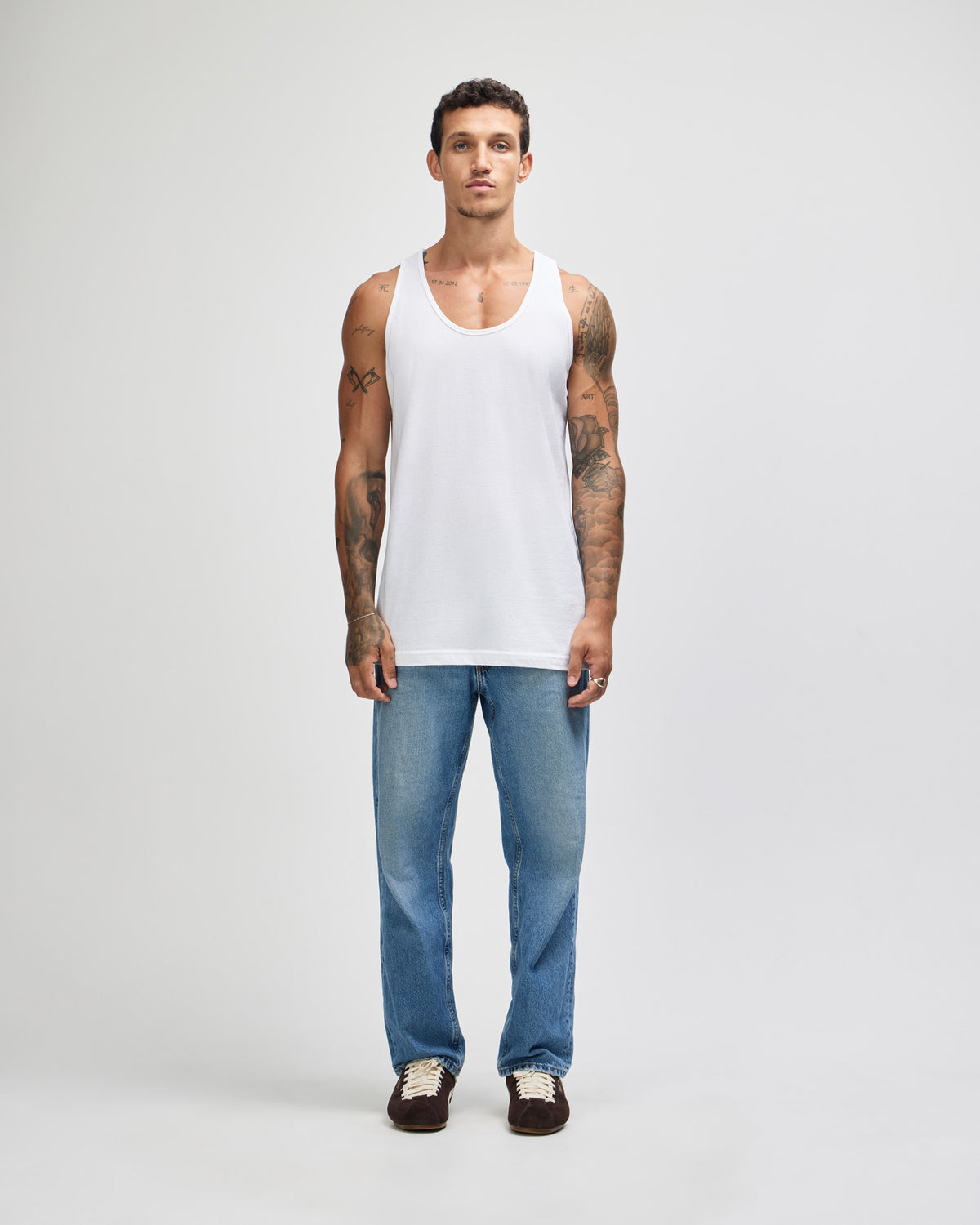 American Apparel Unisex Fine Jersey Tank - White