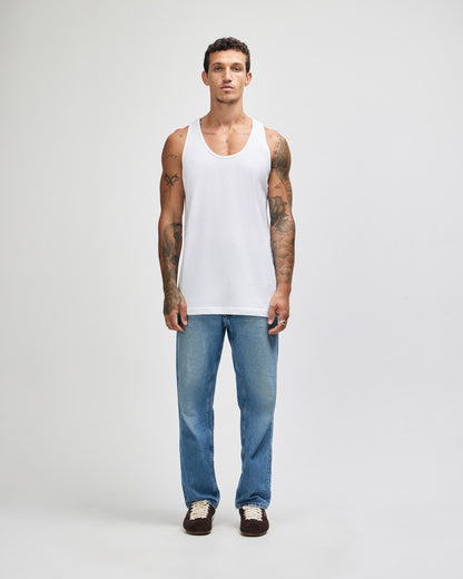 American Apparel Unisex Fine Jersey Tank - White
