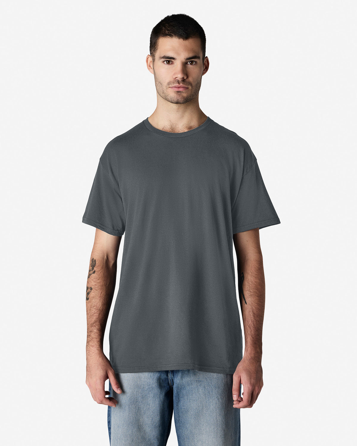 Gildan Light Cotton Adult T-Shirt - Charcoal