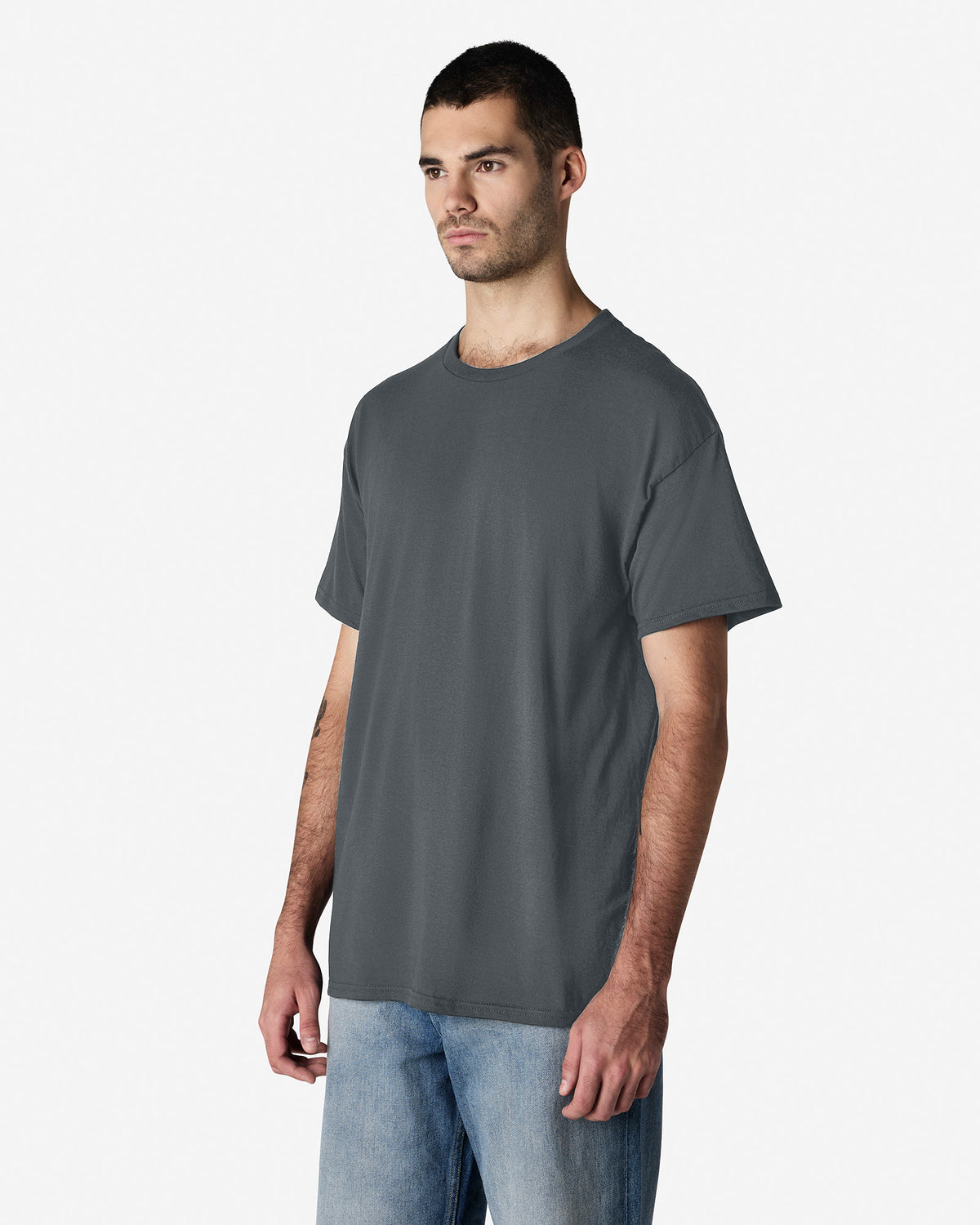 Gildan Light Cotton Adult T-Shirt - Charcoal