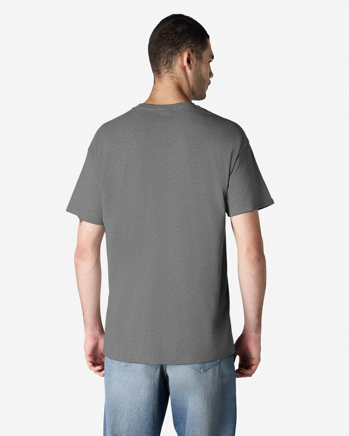 Gildan Light Cotton Adult T-Shirt - Heather Dark Grey