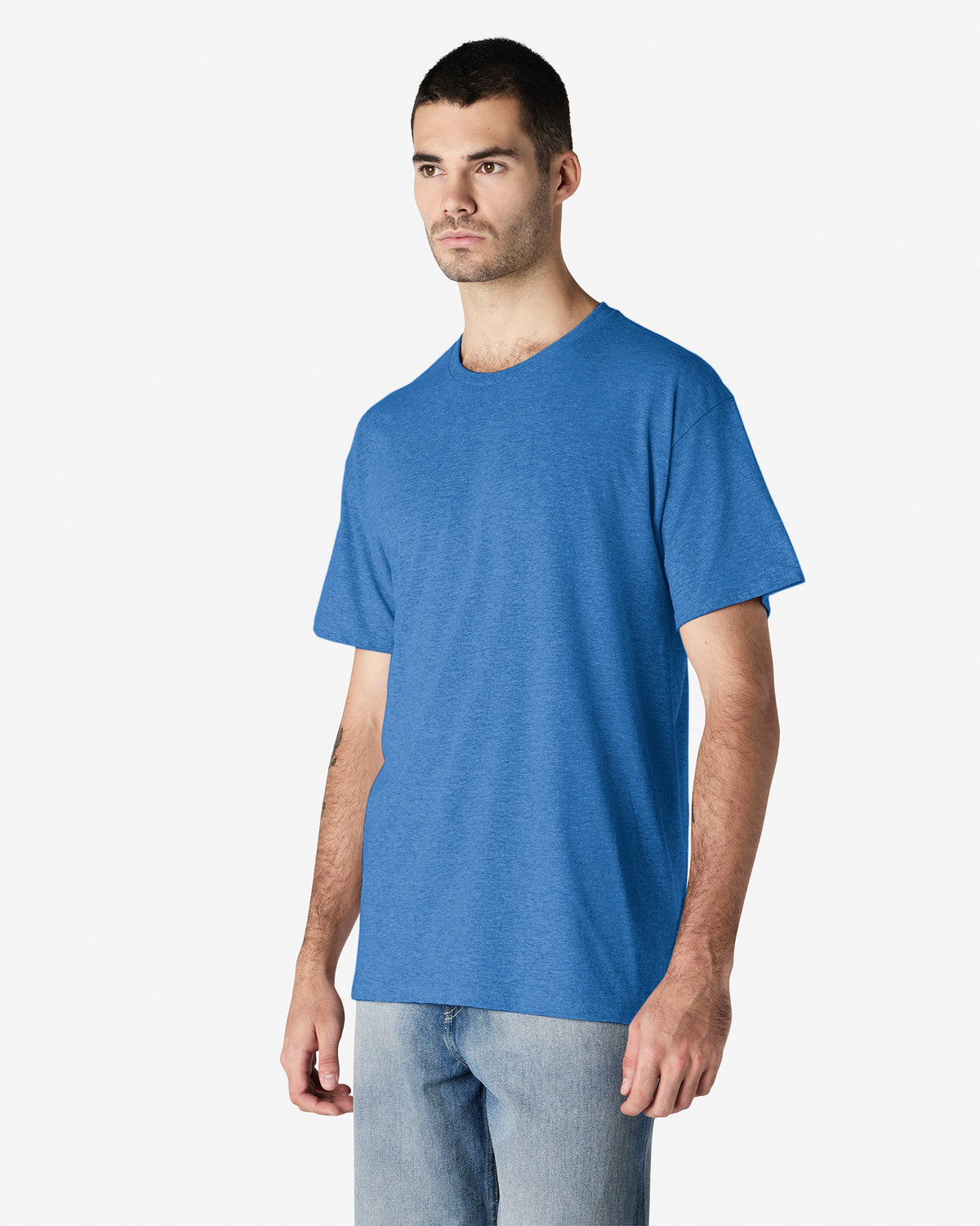 Gildan Light Cotton Adult T-Shirt - Heather Royal