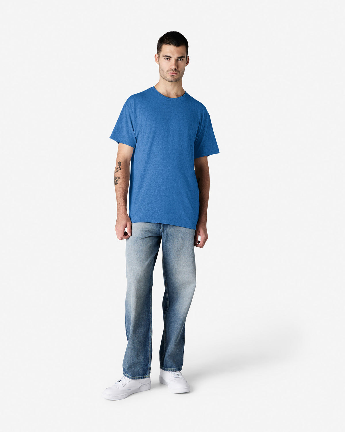 Gildan Light Cotton Adult T-Shirt - Heather Royal