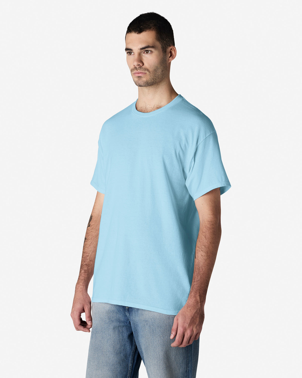Gildan Light Cotton Adult T-Shirt - Light Blue