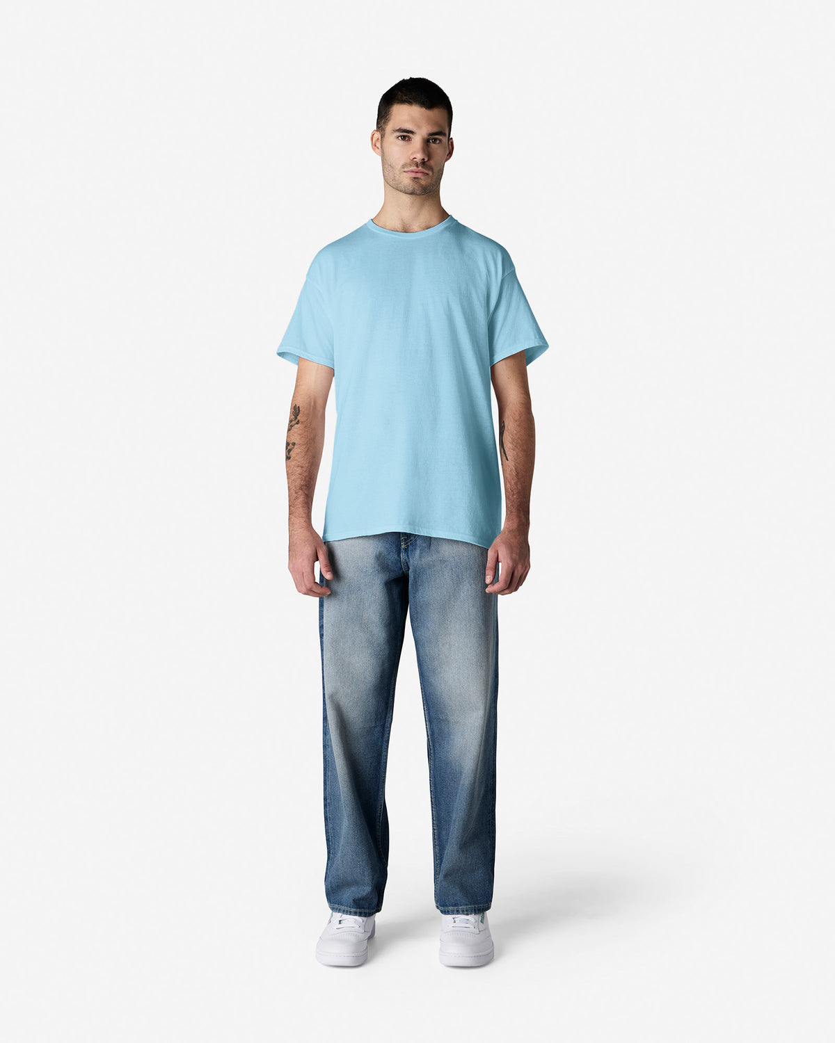 Gildan Light Cotton Adult T-Shirt - Light Blue