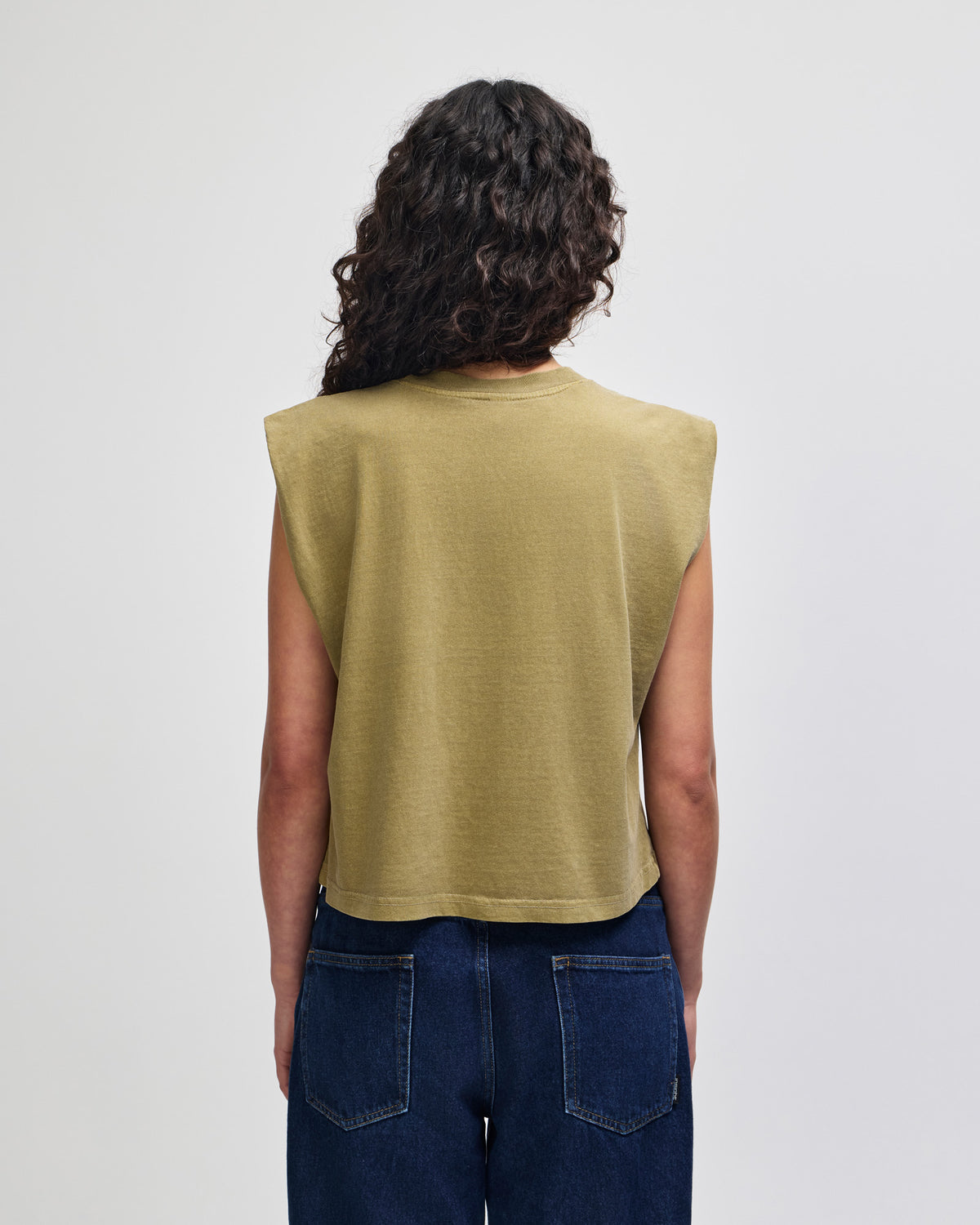 American Apparel Women's Muscle T-shirt - Faded Army