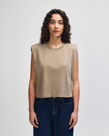 American Apparel Women's Muscle T-shirt - Faded Brown